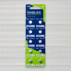 Батарейка лужна Rablex Super Power alkaline таблетка AG3 - LR41, 1,5V, 10шт/уп